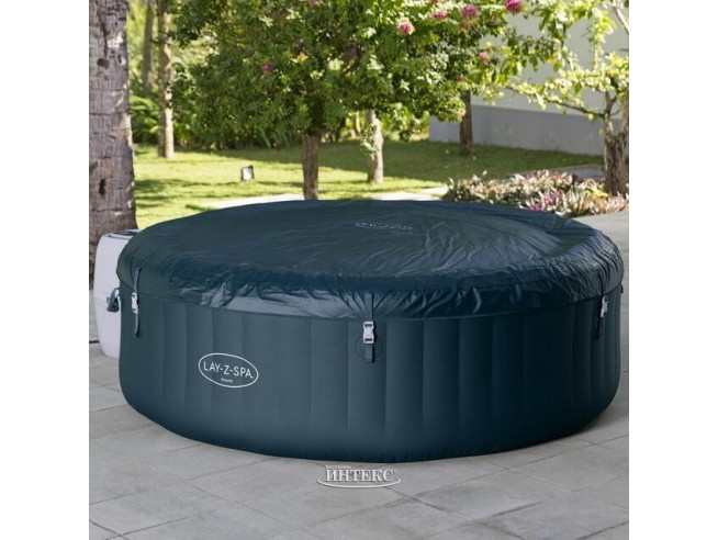 Надувная джакузи Bestway Miami EnergySense AirJet 6 Dark Blue Ø 196 x 66 см, артикул 6001D
