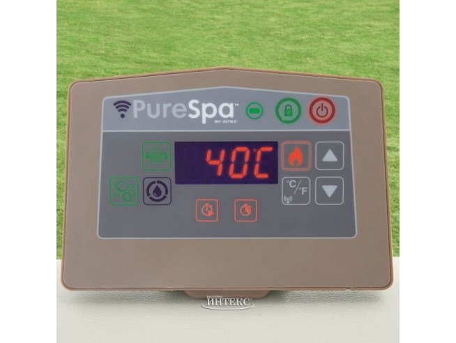 Надувная джакузи INTEX PureSpa Chevron Deluxe 175x71см-4 персоны ; артикул 28446