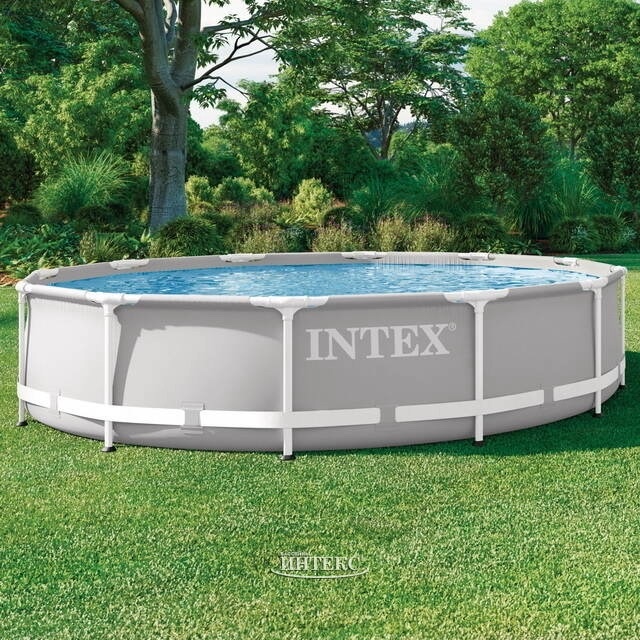Каркасный бассейн INTEX Prism Frame (круг) 3.66 х 0.76 м ; артикул 26710