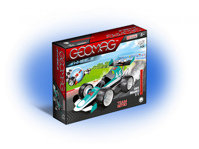 Конструктор магнитный "Гоночная машина", голубой Geomag (711)