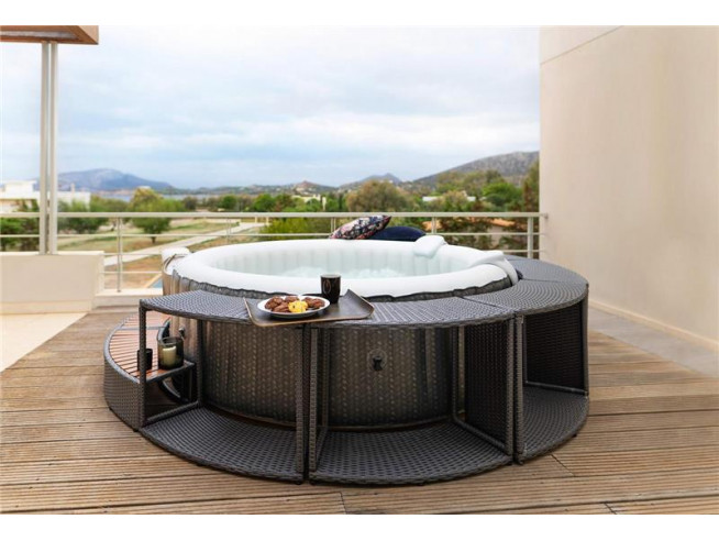 СПА-бассейн MSPA COMFORT Ottoman Round Bubble Spa 204х70см, 930л, круглый, аэромассаж (C-OM062)