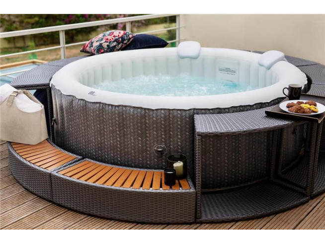 СПА-бассейн MSPA COMFORT Ottoman Round Bubble Spa 204х70см, 930л, круглый, аэромассаж (C-OM062)