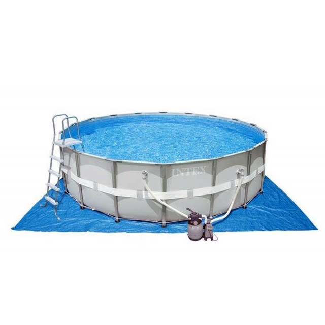 26336 Каркасный бассейн Ultra Frame 549х132см, 26423л, комб.фил.-насос 6000л\ч, лестница, тент, подстилка,