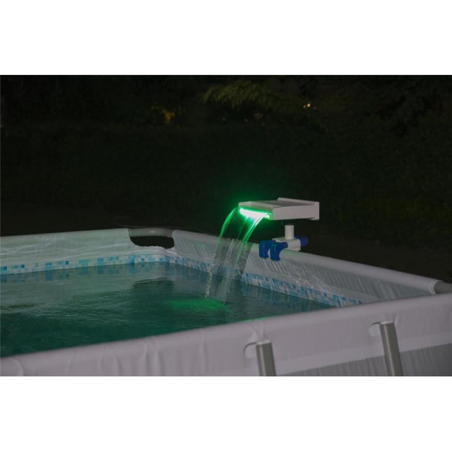 Водопад для бассейна с цветной Led подсветкой, для фильтр-насосов от 2006 до 11355 л/ч, Bestway 58619