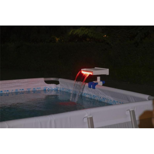 Водопад для бассейна с цветной Led подсветкой, для фильтр-насосов от 2006 до 11355 л/ч, Bestway 58619