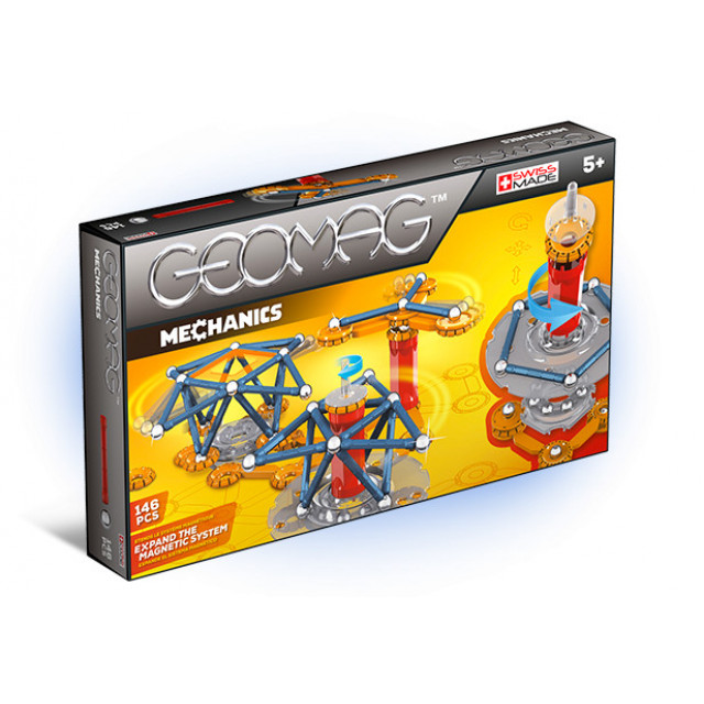 Конструктор магнитный "Geomag Mechanics", 146 деталей Geomag (722)