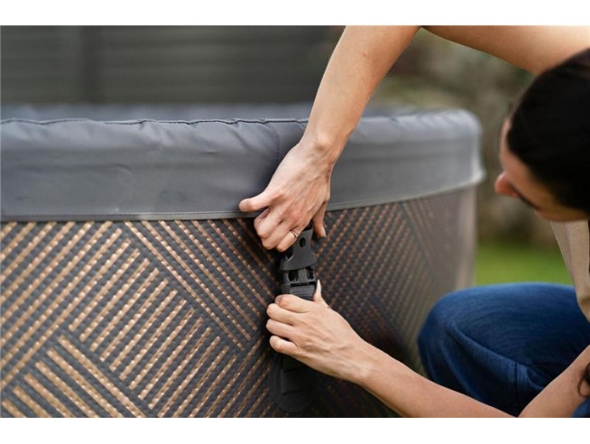 СПА-бассейн MSPA FRAME Mono Round Bubble Spa 192х65см, 1120л, круглый, аэромассаж (F-MO082W)