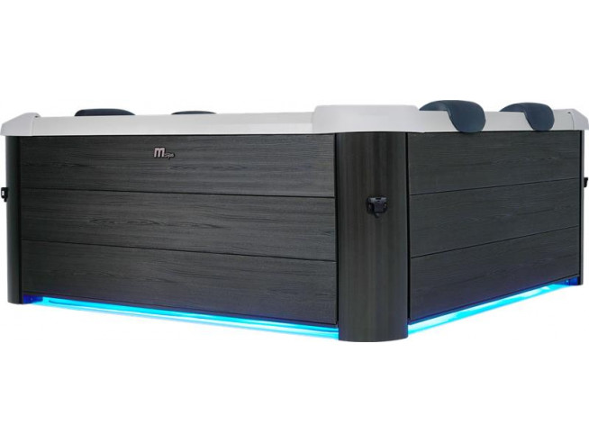 СПА-бассейн MSPA FRAME Oslo Square Bubble Spa 160х160х65см, 850л, квадратный, гидромассаж, аэромассаж (F-OS063W)