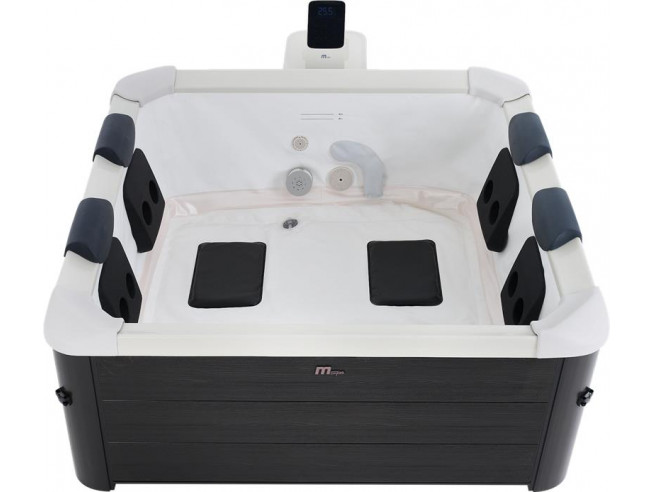 СПА-бассейн MSPA FRAME Oslo Square Bubble Spa 160х160х65см, 850л, квадратный, гидромассаж, аэромассаж (F-OS063W)