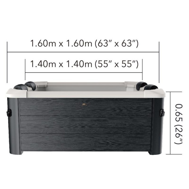 СПА-бассейн MSPA FRAME Oslo Square Bubble Spa 160х160х65см, 850л, квадратный, гидромассаж, аэромассаж (F-OS063W) СПА-бассейн MSPA FRAME Oslo Square Bubble Spa 160х160х65см, 850л, квадратный, гидромассаж, аэромассаж (F-OS063W)