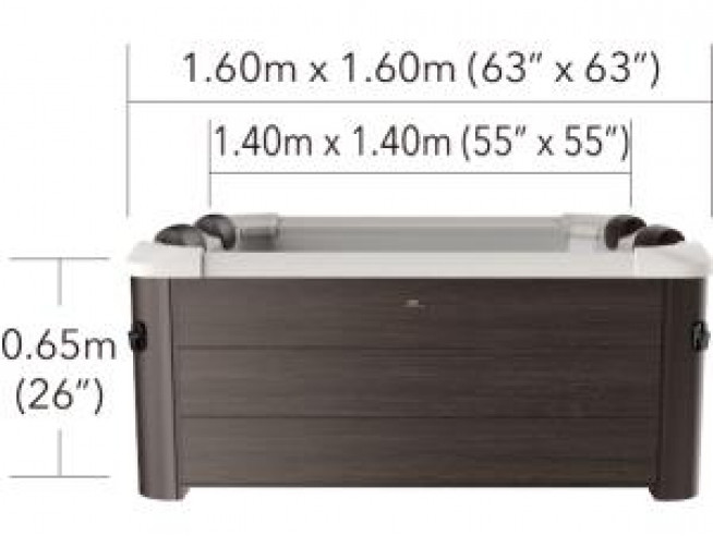 СПА-бассейн MSPA FrameTribeca Square Bubble Spa 160х160х65см, 850л, квадратный, аэромассаж (F-TR062W)