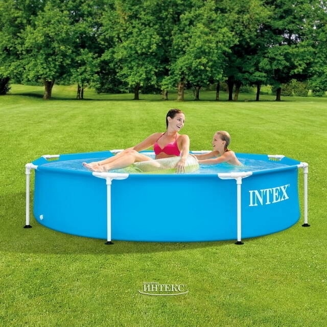 Каркасный бассейн INTEX Metal Frame (круг) 2.44 х 0.51 м ; артикул 28205