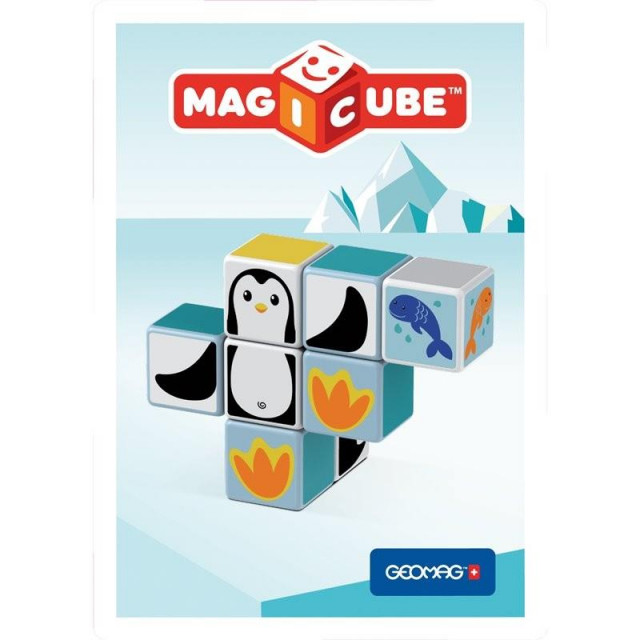 Магнитный конструктор MagiCube Полярные друзья 8 кубиков для детей от 1,5 лет