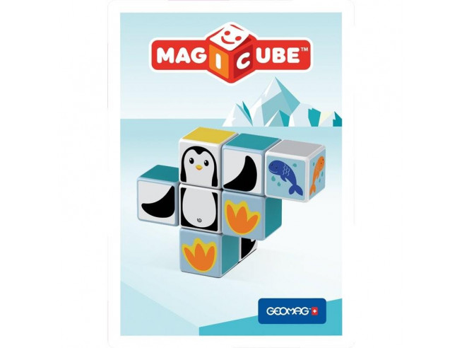 Магнитный конструктор MagiCube Полярные друзья 8 кубиков для детей от 1,5 лет