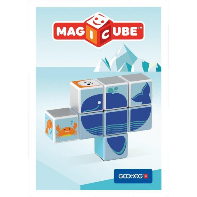 Магнитный конструктор MagiCube Полярные друзья 8 кубиков для детей от 1,5 лет