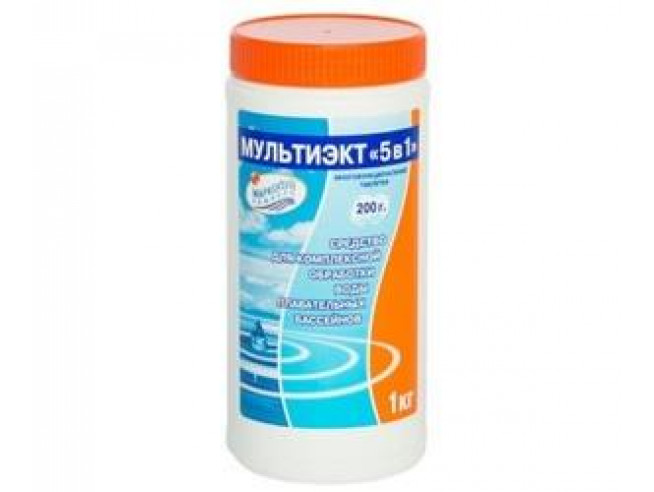 Мультиэкт "5в1" (средство для комплексной обработки воды) 0040