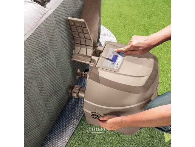 Надувная джакузи INTEX PureSpa Chevron Deluxe 175x71см-4 персоны ; артикул 28446