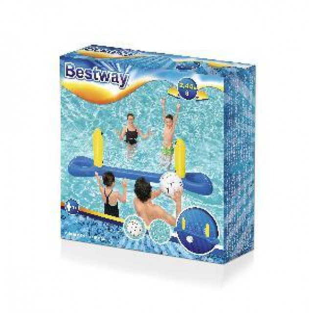Набор для игры на воде 244х64см "Волейбол" сетка и мяч, от 6 лет, Bestway 52133