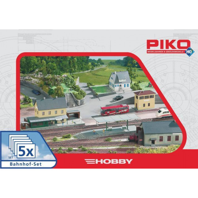 PIKO 61923 Набор строений 5 в одном ВОКЗАЛ