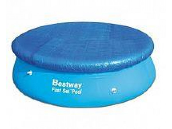 Тент для бассейнов с надувным бортом Fast Set 549 см (d 585 см), Bestway 58073