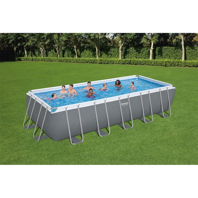 Каркасный бассейн Bestway Power Steel Rectangular 6.40 х 2.74 х 1.32 м ; артикул 5612B