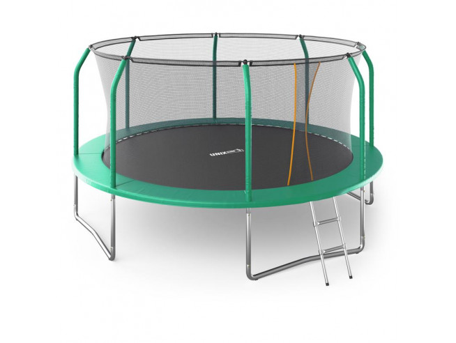 Батут UNIX Line SUPREME BASIC 14 ft (green), UNIX TRUSUB14G