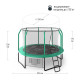Батут UNIX Line SUPREME GAME 10 ft (green), UNIX TRUSUG10GR