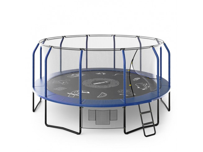 Батут UNIX Line SUPREME GAME 16 ft (blue), UNIX TRUSUG16BL