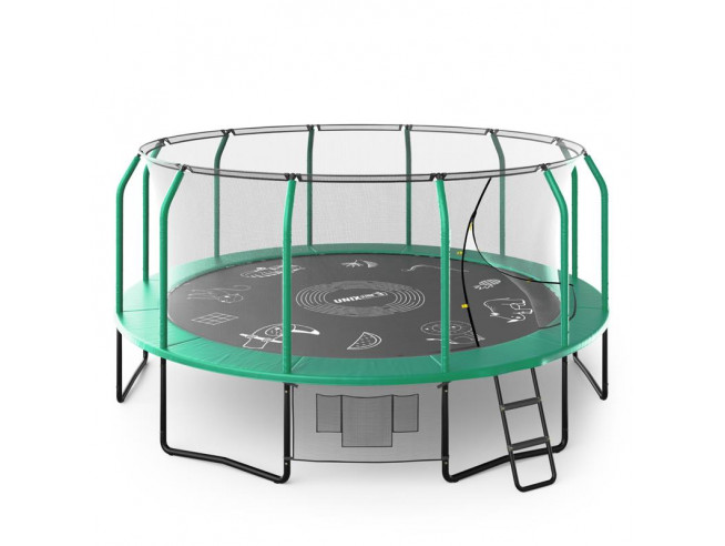 Батут UNIX Line SUPREME GAME 16 ft (green), UNIX TRUSUG16GR Батут UNIX Line SUPREME GAME 16 ft (green), UNIX TRUSUG16GR