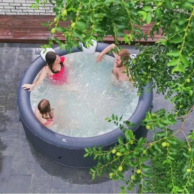 СПА-бассейн MSPA Urban Rimba Bubble Spa 224х70см, 1120л, круглый, аэромассаж (U-RB082)