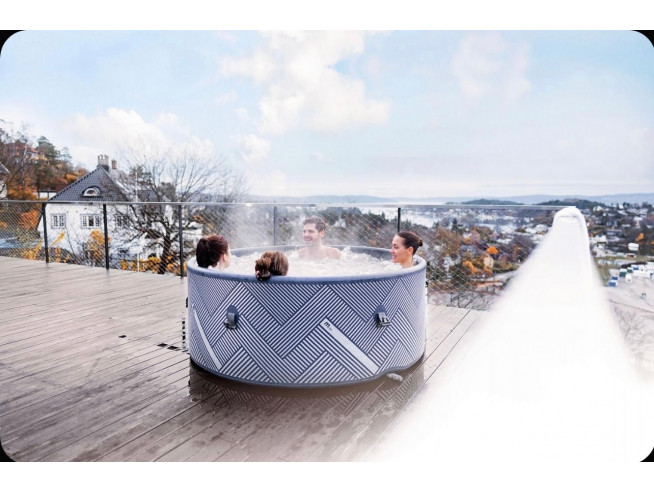СПА-бассейн MSPA FRAME Naval Round Bubble Spa, F-NA062W, 173х65см круглый, аэромассаж