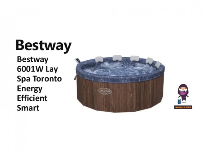 Надувная джакузи Bestway "Lay-Z-Spa Toronto AirJet " Ø 190 x 70 см, артикул 6001W