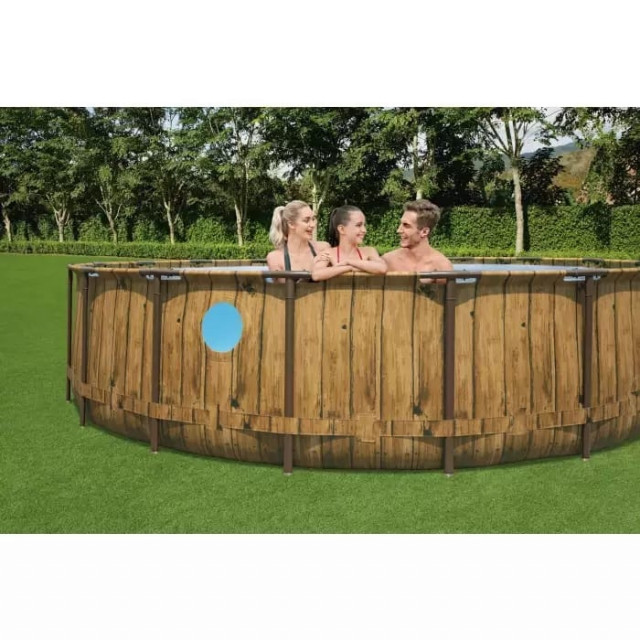 Бассейн Bestway Power Steel Swim Vista Series II в комплекте 56977, 549х122 см
