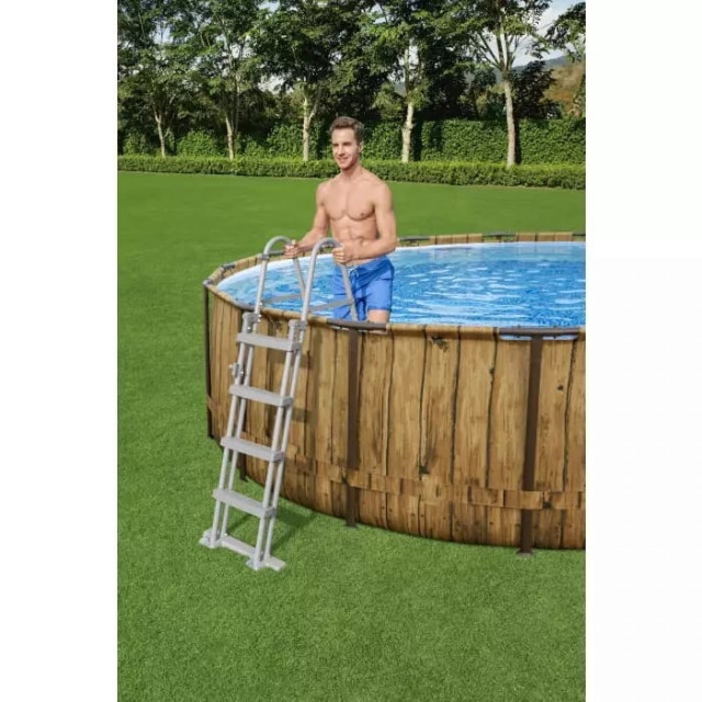 Бассейн Bestway Power Steel Swim Vista Series II в комплекте 56977, 549х122 см