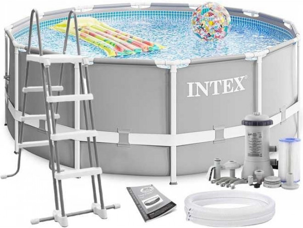 Каркасный бассейн INTEX Prism Frame (круг) 3.66 х 1.22 м ; артикул 26718