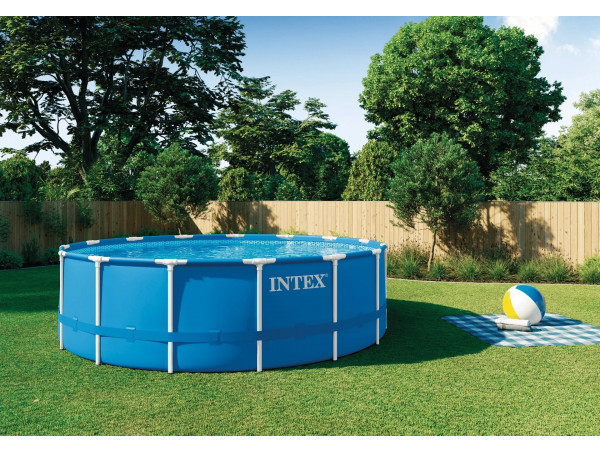 Каркасный бассейн INTEX Metal Frame (круг) 4.57 х 1.22 м ; артикул 28242