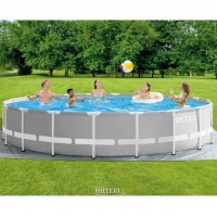 Каркасный бассейн INTEX Prism Frame (круг) 6.10 х 1.32 м ; артикул 26756