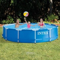 Каркасный бассейн INTEX Metal Frame (круг) 3.66 х 0.76 м ; артикул 28212