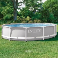 Каркасный бассейн INTEX Prism Frame (круг) 3.66 х 0.76 м ; артикул 26710