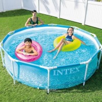 Каркасный бассейн INTEX Metal Frame (круг)"Beachside" 3.05 х 0.76 м ; артикул 28206