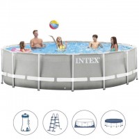 Каркасный бассейн INTEX Prism Frame (круг) 4.57 х 1.22 м ; артикул 26726