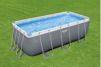 Каркасный бассейн Bestway Power Steel Rectangular 4.12 х 2.01 х 1.22 м ; артикул 56456