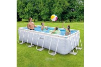 Каркасный бассейн 26780 Intex Chevron Prism Frame 400*200*100 см, картриджный фильтр, лестница