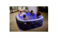 Надувная джакузи Bestway Hollywood Luxe AirJet 6 Marble Ø 180х180х66см; артикул 6001F