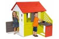 Игровой домик с кухней, красный Smoby 810713