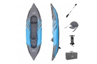 Надувная байдарка Bestway Surge Elite X1 Kayak, 65143 BW, 305x91х40см, алюм.весло 230см, насос 62086, до 100кг