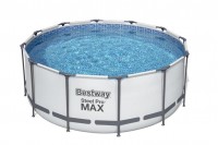 Каркасный бассейн Steel Pro Max 366х122см, 10250л, фил.-насос 2006л/ч, лестница, тент, Bestway 56420