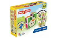 Магнитный конструктор MagiCube Фрукты 4 кубика для детей от 1,5 лет