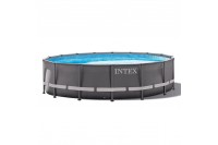Каркасный бассейн Intex Ultra XTR Frame 549х132см, 26330 (лестница,песчаный фильтр,тент,подложка)