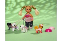 Игрушка Кукла Еви на прогулке с собаками (5739053)